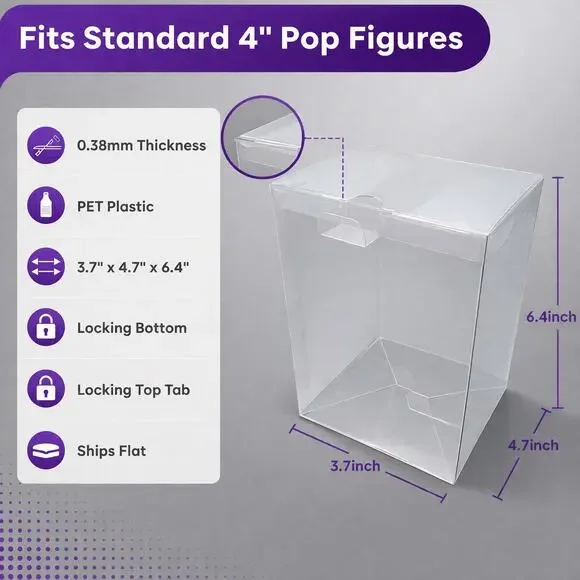 4" Funko Pop Protectors - 12 Pack - Picture 3 of 6